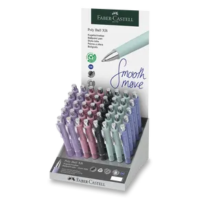 Kulaté pero Faber-Castell Poly Ball Silver stojan, 40 ks